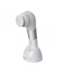 Bellissima Face Cleansing Spazzola vibrante Argento, Bianco Batteria
