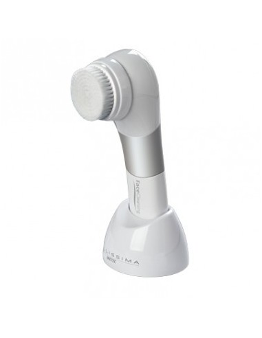 Bellissima Face Cleansing Spazzola vibrante Argento, Bianco Batteria