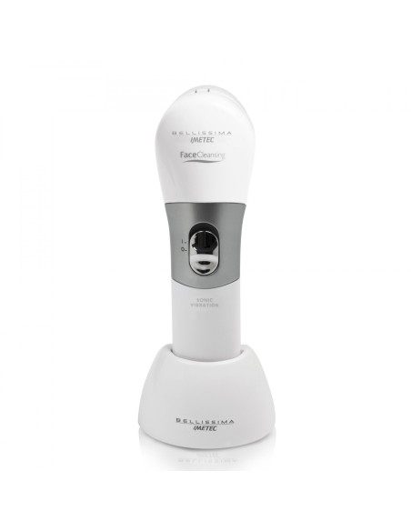 Bellissima Face Cleansing Spazzola vibrante Argento, Bianco Batteria