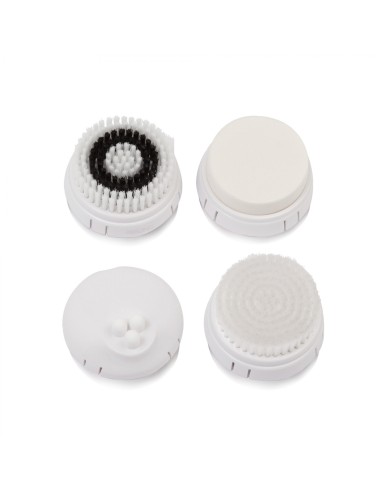 Bellissima Face Cleansing Spazzola vibrante Argento, Bianco Batteria