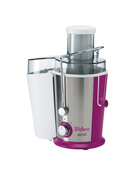 Imetec Wellness JE Centrifuga spremiagrumi 400 W Viola, Acciaio inox, Bianco