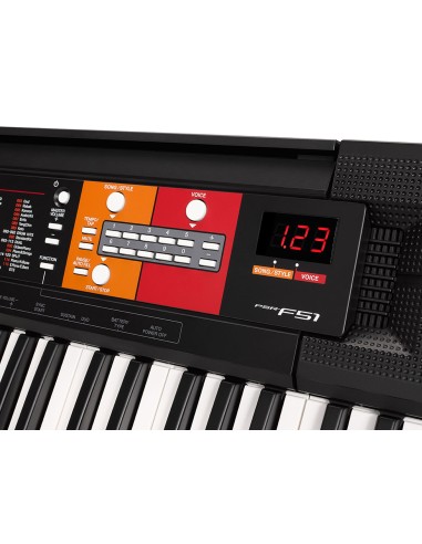 Yamaha PSR-F51 tastiera MIDI 61 chiavi Nero