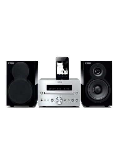 Yamaha MCR-332 Mini impianto audio domestico 60 W Nero, Argento