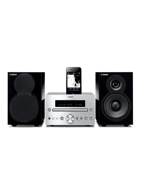 Yamaha MCR-332 Mini impianto audio domestico 60 W Nero, Argento