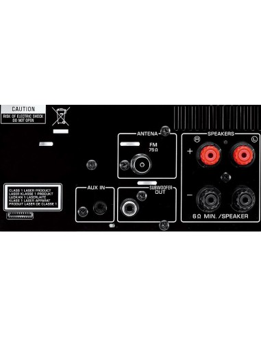 Yamaha MCR-332 Mini impianto audio domestico 60 W Nero, Argento