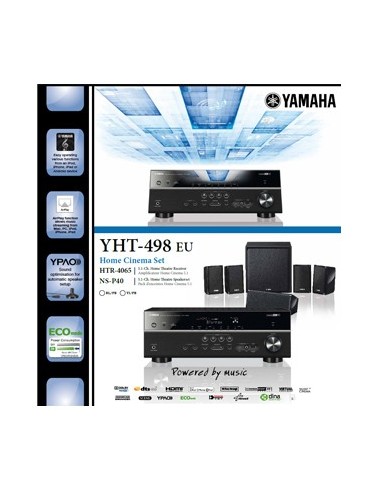 Yamaha YHT-498 sistema home cinema 5.1 canali 1650 W Nero