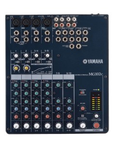Yamaha MG102C mixer audio 10 canali 20 - 20000 Hz Nero