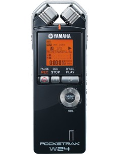 Yamaha POCKETRAK W24 dittafono Memoria interna e scheda di memoria Nero