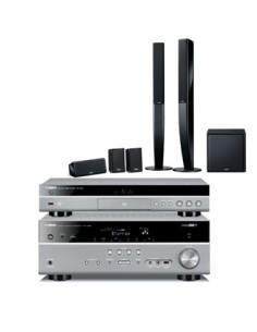 Yamaha BD-Pack 598 sistema home cinema 5.1 canali 115 W Compatibilità 3D Bianco