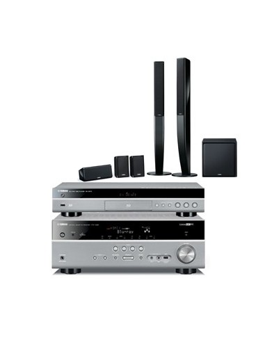 Yamaha BD-Pack 598 sistema home cinema 5.1 canali 115 W Compatibilità 3D Bianco
