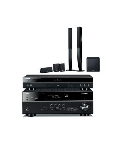 Yamaha BD-Pack 598 sistema home cinema 5.1 canali Compatibilità 3D Nero