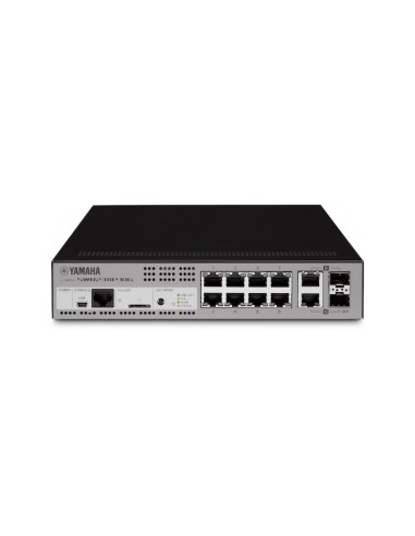 Yamaha SWR2311P-10G Gestito L2 10G Ethernet (100 1000 10000) Supporto Power over Ethernet (PoE) Nero, Argento