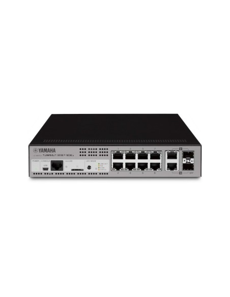 Yamaha SWR2311P-10G Gestito L2 10G Ethernet (100 1000 10000) Supporto Power over Ethernet (PoE) Nero, Argento