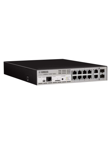 Yamaha SWR2311P-10G Gestito L2 10G Ethernet (100 1000 10000) Supporto Power over Ethernet (PoE) Nero, Argento