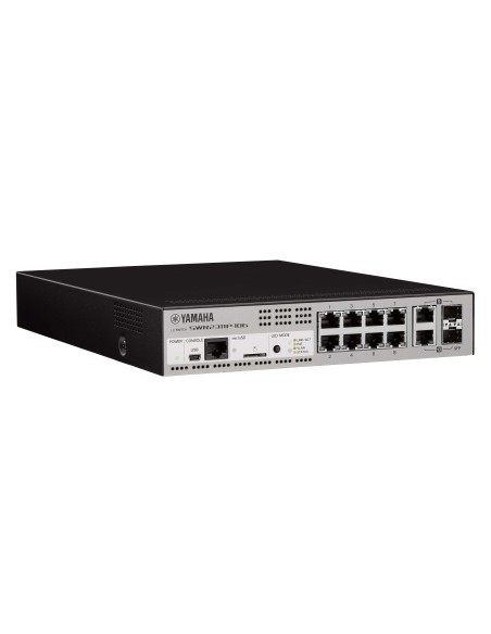 Yamaha SWR2311P-10G Gestito L2 10G Ethernet (100 1000 10000) Supporto Power over Ethernet (PoE) Nero, Argento