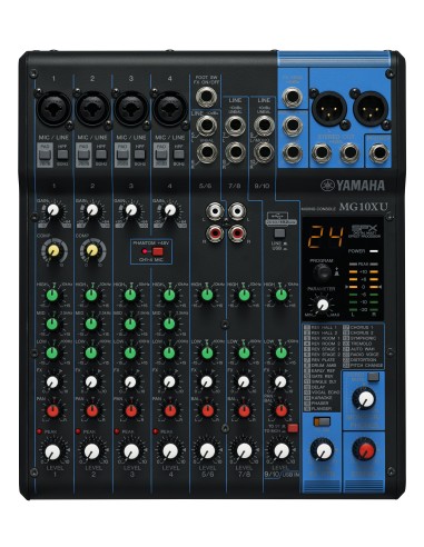 Yamaha MG10XU mixer audio 10 canali Nero
