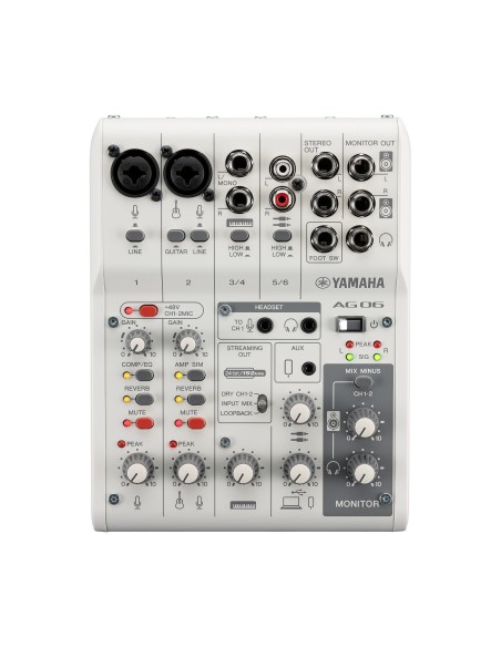 Yamaha AG06 MK2 White 6 canali Bianco