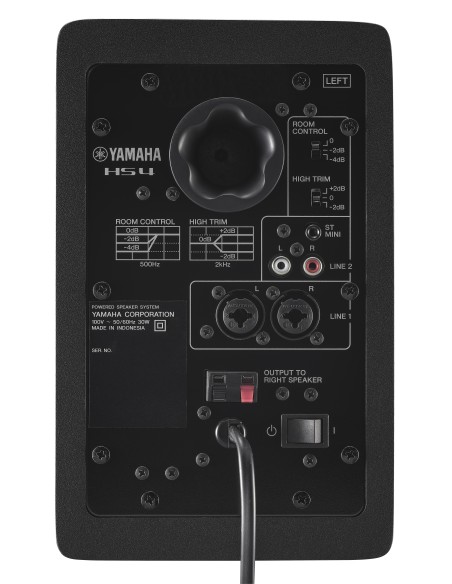 Yamaha HS4 2-vie Nero Cablato 52 W