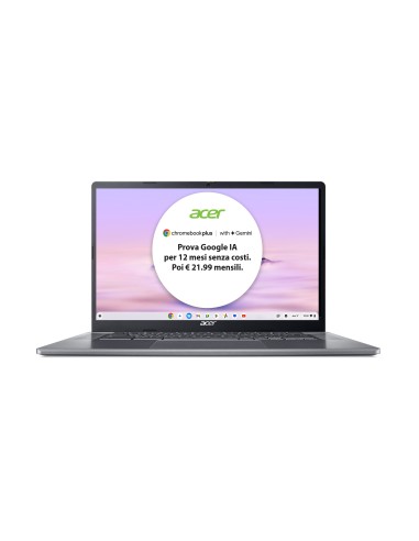 Acer Chromebook Plus 515 CB515-2H-34ZU Laptop con IA Google, 15.6" Full HD, Intel Core i3-1215U, 8GB DDR5-SDRAM, 256GB SSD,