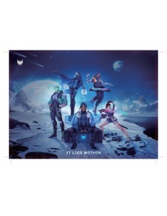 Acer Predator Gaming Mousepad - M size PMP450 Tappetino per mouse per gioco da computer Multicolore