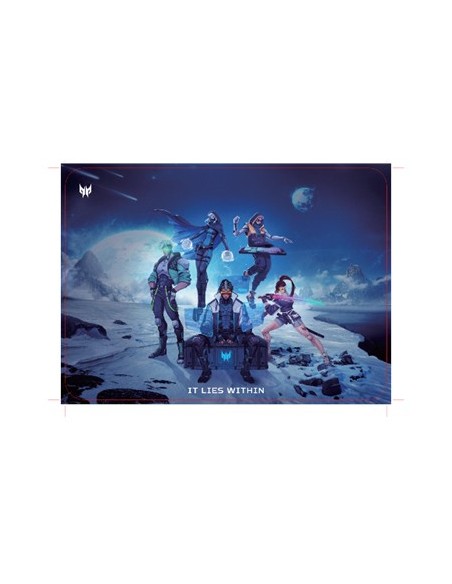 Acer Predator Gaming Mousepad - M size PMP450 Tappetino per mouse per gioco da computer Multicolore