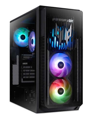 Acer Predator PO5-660 Intel Core Ultra 7 265F 32 GB DDR5-SDRAM 1 TB SSD NVIDIA GeForce RTX 5070 Windows 11 Home Desktop PC Nero