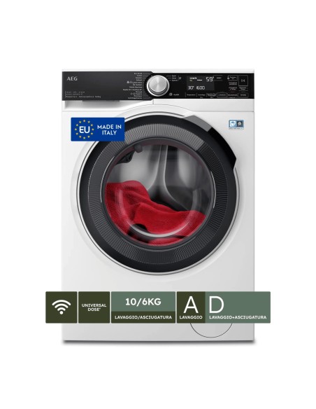 AEG Lavasciuga 10+6 Kg Classe D A 1600 Giri MADE IN ITALY LWR8T166YAB