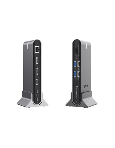 Acer HP.DSCAB.022 replicatore di porte e docking station per laptop Cablato USB 3.2 Gen 1 (3.1 Gen 1) Type-C Argento