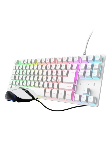 Trust GXT 798W tastiera Mouse incluso Gaming USB QZERTY Italiano Bianco
