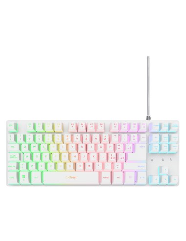 Trust GXT 798W tastiera Mouse incluso Gaming USB QZERTY Italiano Bianco