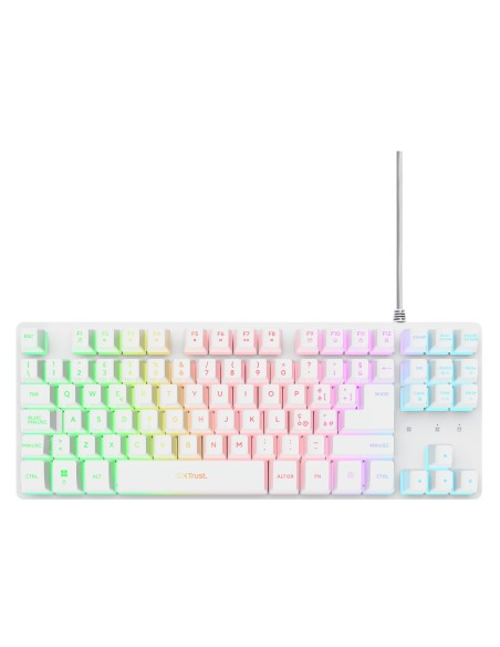 Trust GXT 798W tastiera Mouse incluso Gaming USB QZERTY Italiano Bianco