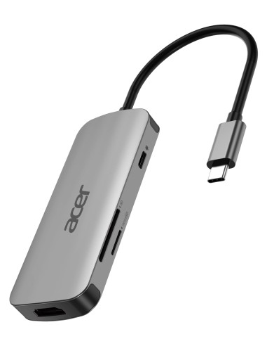 Acer 7in1 Type C Dongle Cablato USB 3.2 Gen 1 (3.1 Gen 1) Type-C Argento