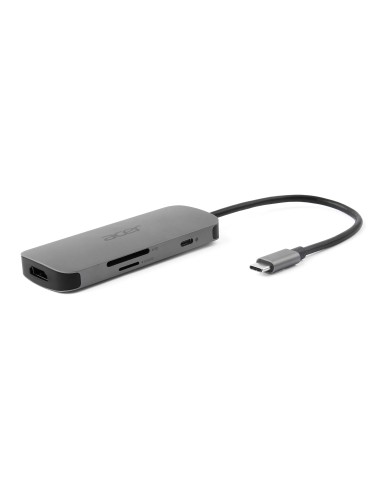 Acer 7in1 Type C Dongle Cablato USB 3.2 Gen 1 (3.1 Gen 1) Type-C Argento