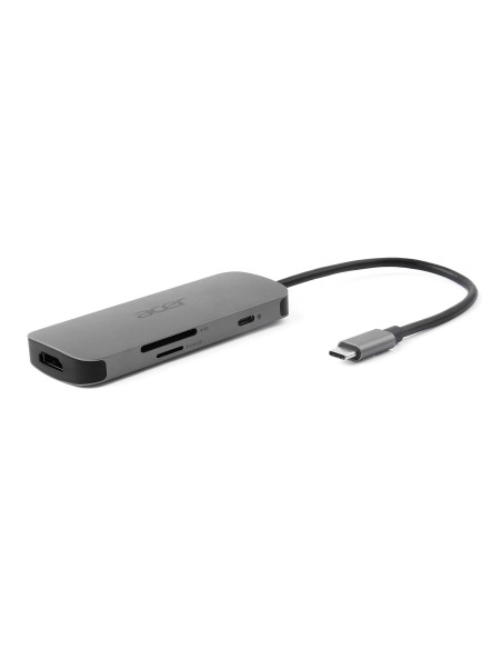 Acer 7in1 Type C Dongle Cablato USB 3.2 Gen 1 (3.1 Gen 1) Type-C Argento