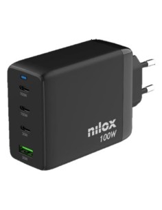 Nilox NXGANUSBC100 Caricabatterie per dispositivi mobili Universale Nero AC Ricarica rapida Interno