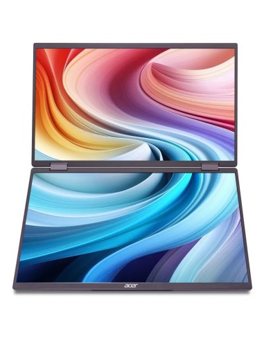Acer PD163Qbmiuux Monitor PC 39,6 cm (15.6") 1920 x 1080 Pixel Double Full HD LED Grigio