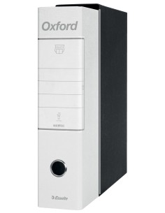 Esselte Registratori in cartone con custodia OXFORD con meccanismo N.1 - F.to Protocollo - Dorso 8 2