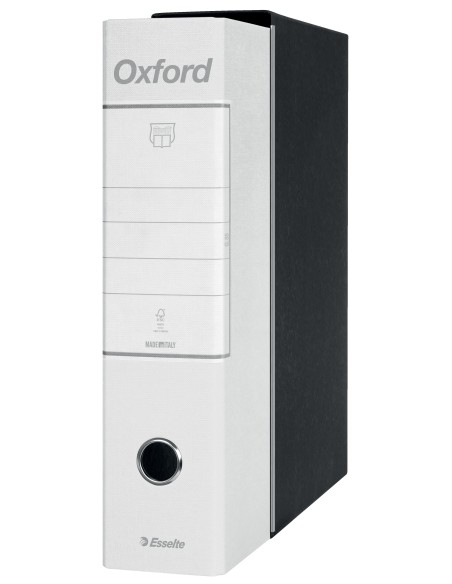 Esselte Registratori in cartone con custodia OXFORD con meccanismo N.1 - F.to Protocollo - Dorso 8