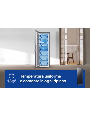 Samsung Freezer Monoporta Bespoke AI 323L RZ70H32HDFEF