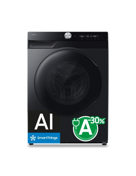 Samsung Series 9 WD6400H Cl.A D 9 6 kg Nero lavasciuga Libera installazione Caricamento frontale Bianco