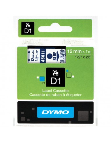 Dymo CF5NASTRI  D1 12MMX7M BLU TRASP D1 S0720510 5411313450614 MATERIALE DI CONSUMO