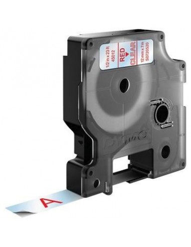 Dymo CF5NASTRI  D1 12MMX7M ROSSO TRASP D1 S0720520 5411313450621 MATERIALE DI CONSUMO
