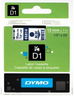 Dymo CF5NASTRI D1 12MMX7M BLU BIANCO D1 S0720540 5411313450645 MATERIALE DI CONSUMO