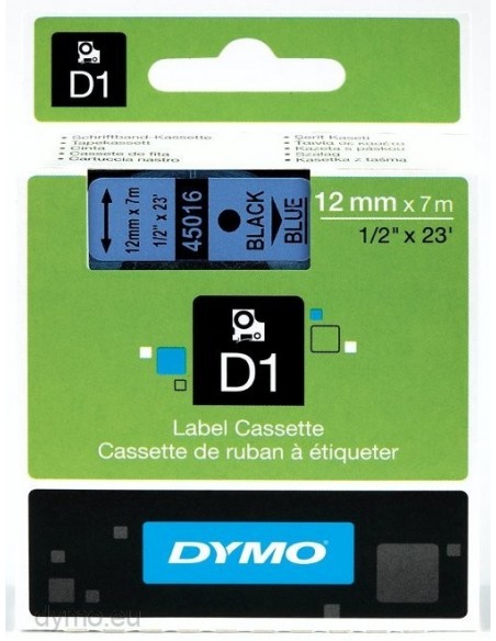 Dymo CF5NASTRI D1 12MMX7M NERO BLU D1 S0720560 5411313450669 MATERIALE DI CONSUMO