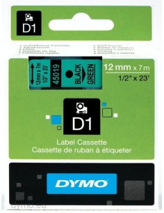 Dymo CF5NASTRI D1 12MMX7M NERO VERDE D1 S0720590 5411313450690 MATERIALE DI CONSUMO