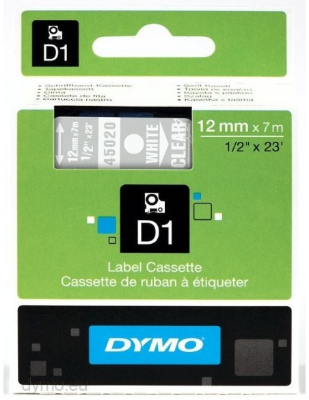 Dymo CF5NASTRI D1 12MMX7M BIA TRASP CF5NASTRI D1 12MMX7M BIA TRASP S0720600 5411313450805 MATERIALE DI CONSUMO