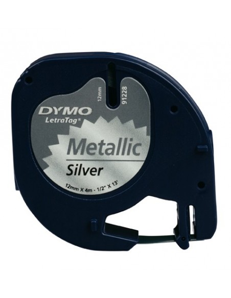 Dymo CF10NASTRI LETRATAG12MMX4M MET ARG LETRATAG S0721730 5411313912181 MATERIALE DI CONSUMO
