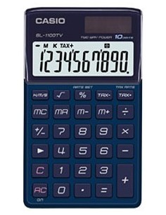 Casio SL-1100TV BLU SL-1100TV SL-1100TVBLU 4971850181194 CALCOLATRICI