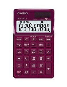 Casio SL-1100TV BORDEAUX SL-1100TV SL-1100TVBOR 4971850181187 CALCOLATRICI