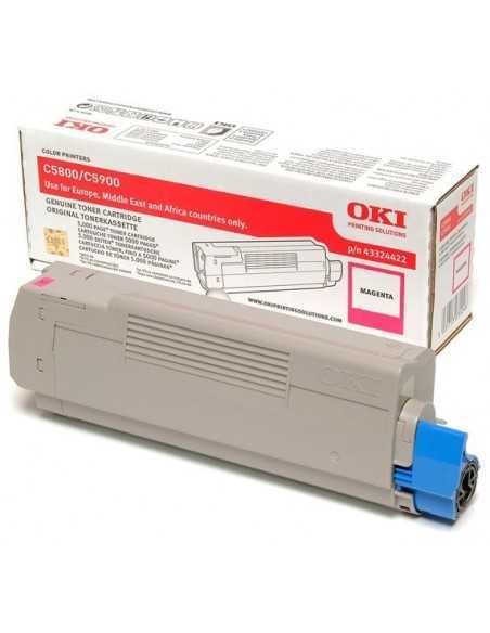 Oki CARTUCCIA TONER MAGENTA C5800 5900 43324422 43324422 5031713031246 MATERIALE DI CONSUMO